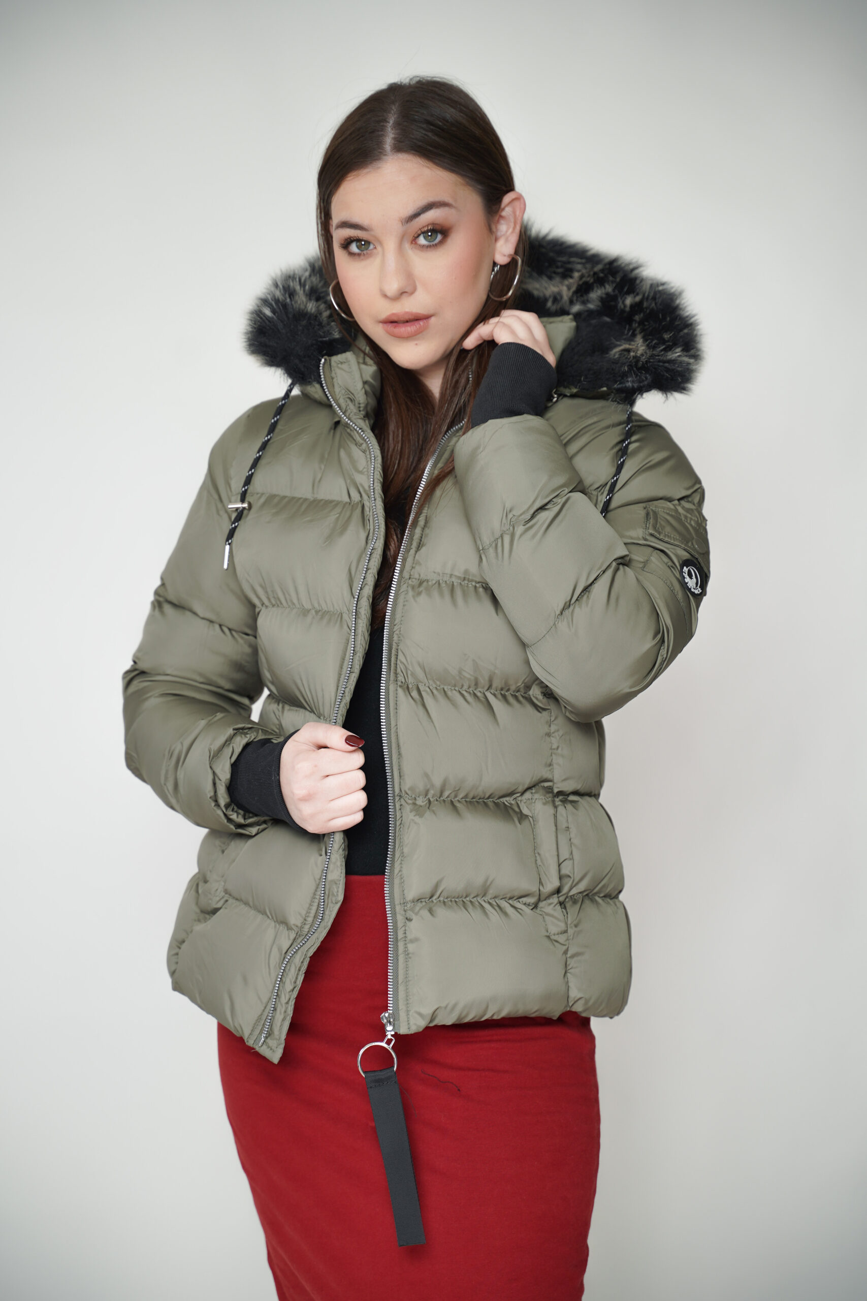 teen jacket אפור זית - pollak